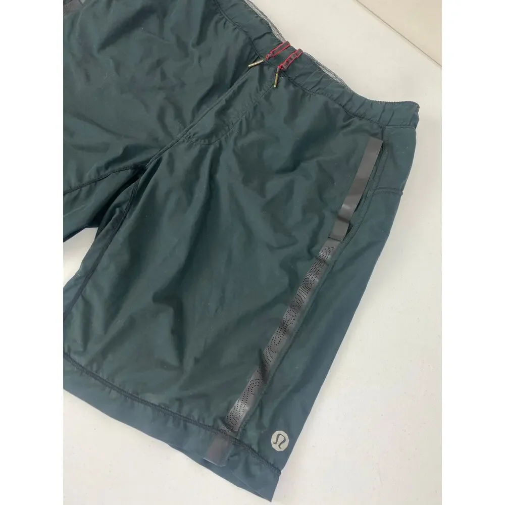 Men Lululemon Run: Response performance drawstring athletic shorts, L